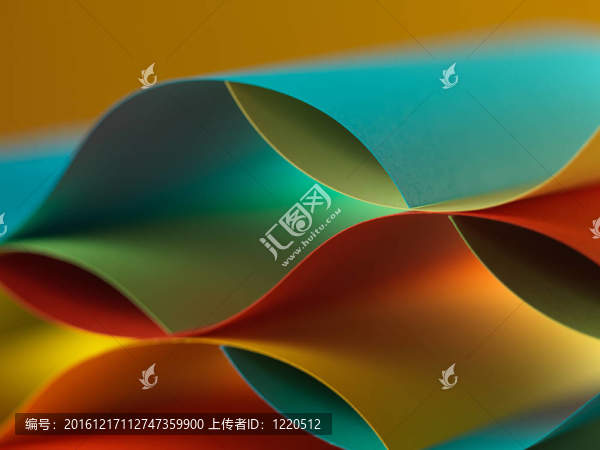 黃色背景的彩色紙結構
