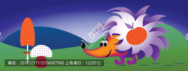 滑稽的刺猬