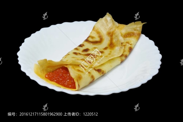 魚子醬煎餅