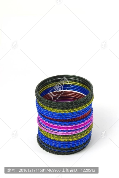 彩色金屬手鐲戒指