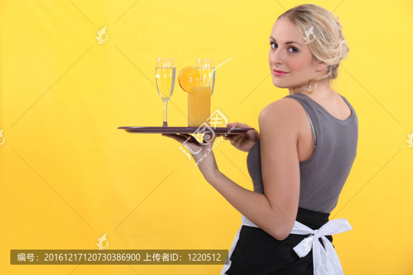 女服務(wù)員肖像