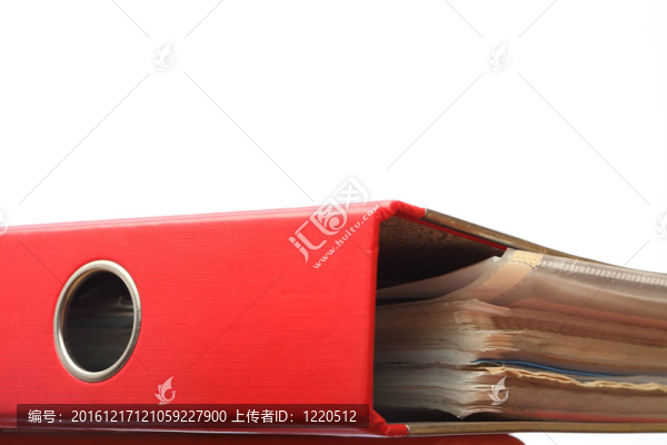 鎖定紅色文件辦公室文件夾