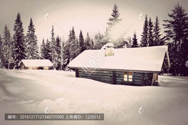 雪地木屋