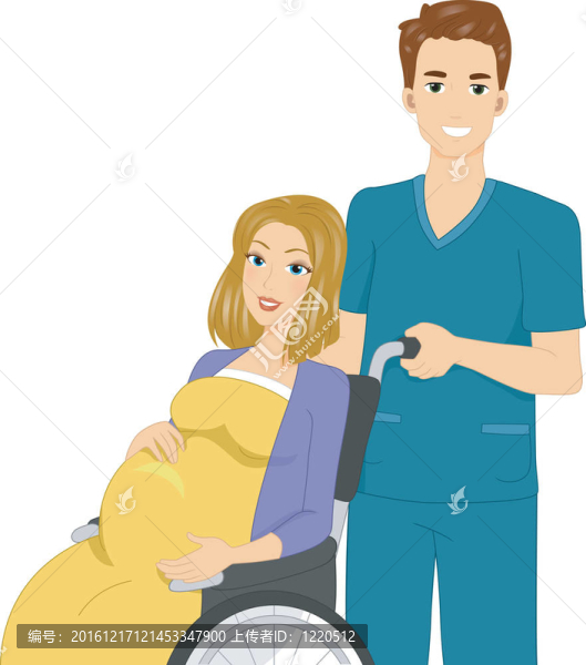 孕婦坐輪椅
