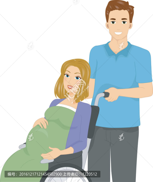 孕婦坐輪椅