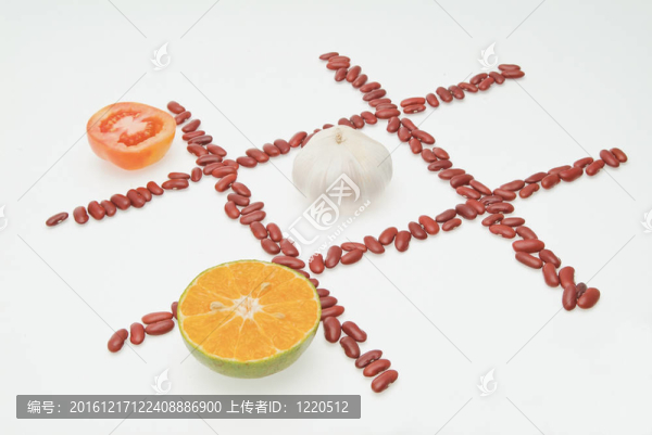 番茄大蒜橙