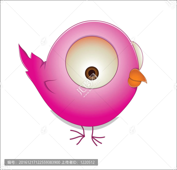 可愛的卡通鳥