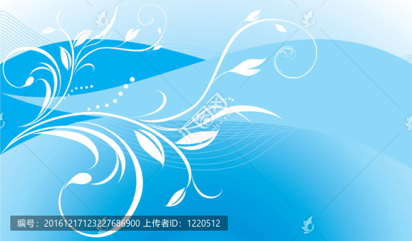 藍(lán)色背景上的裝飾