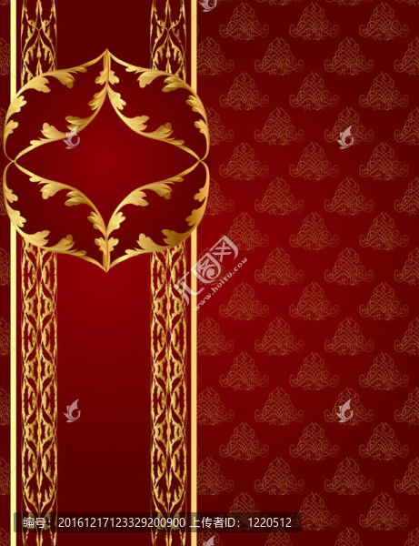 無縫的棕色背景帶框架的黃金（EN）模式