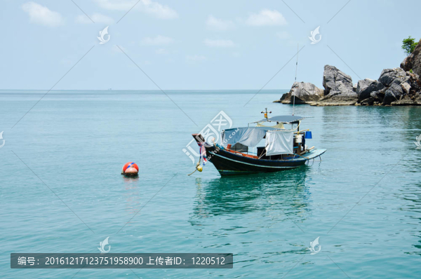 泰國灣長尾船。