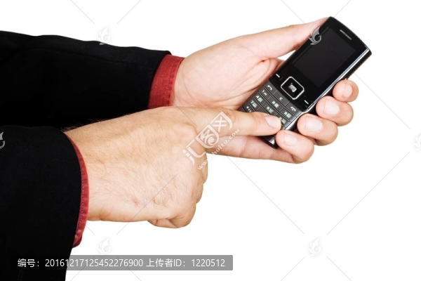 商人手里拿著手機(jī)