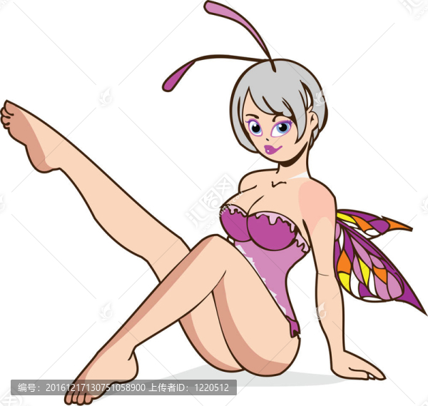 可愛粉色插畫