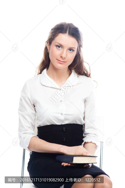 一個年輕的女學生