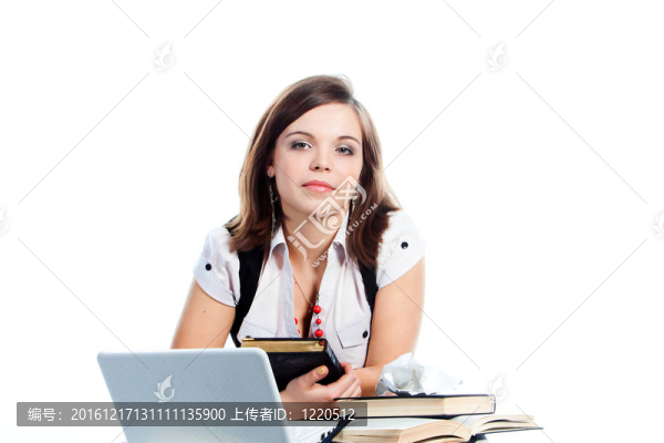 一個年輕的女學生