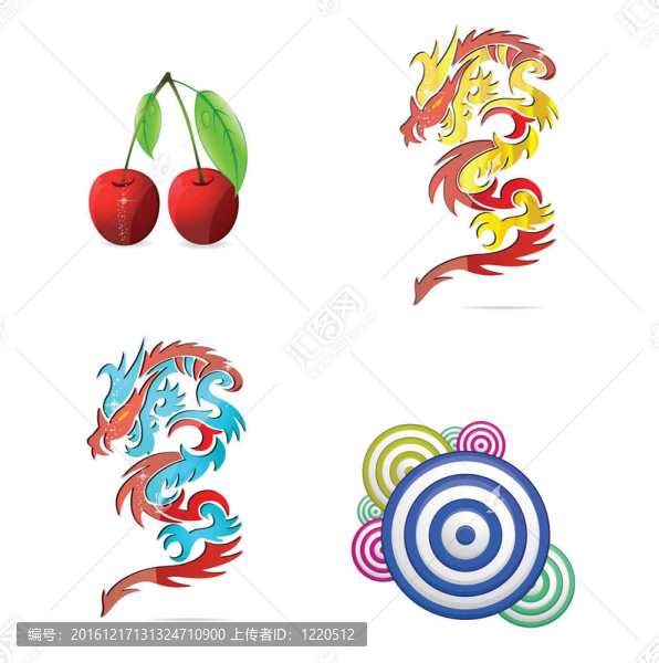 有色生態(tài)抽象符號(hào)集