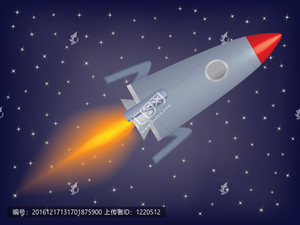 火箭在太空中飛行