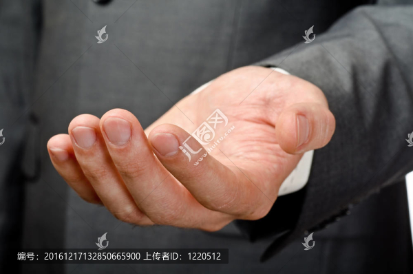 空張開的手