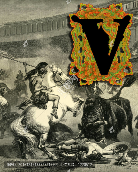 字母V.