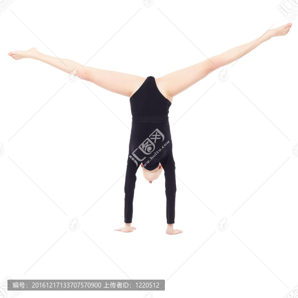 美麗的金發(fā)女子體操運動員