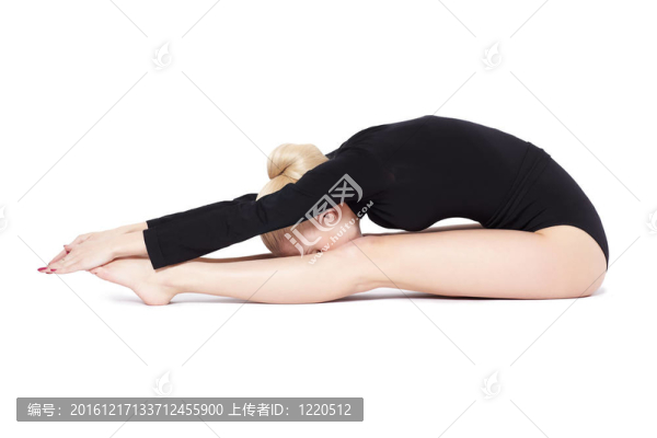 美麗的金發(fā)女子體操運(yùn)動(dòng)員