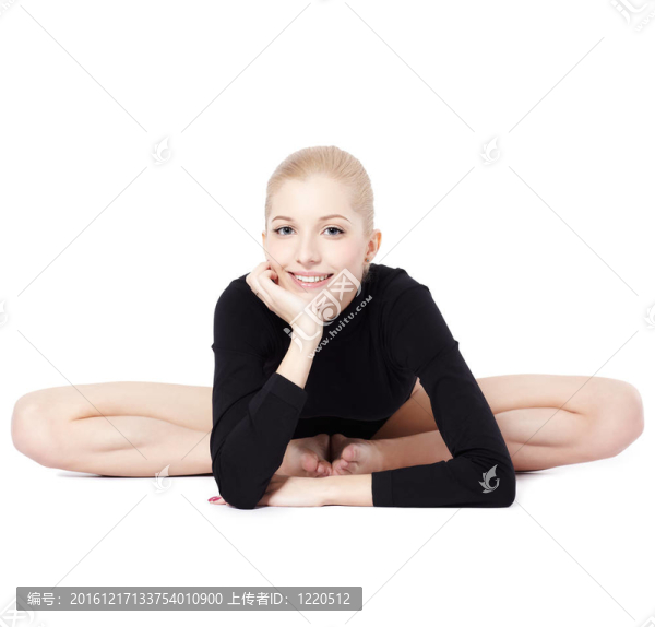 美麗的金發(fā)女子體操運動員