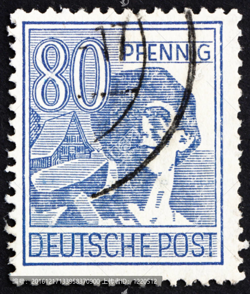 德國(guó)郵票1948勞工