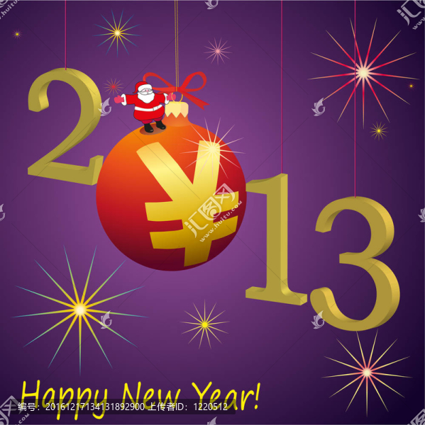 2013新年符號(hào)與Santa,Cl