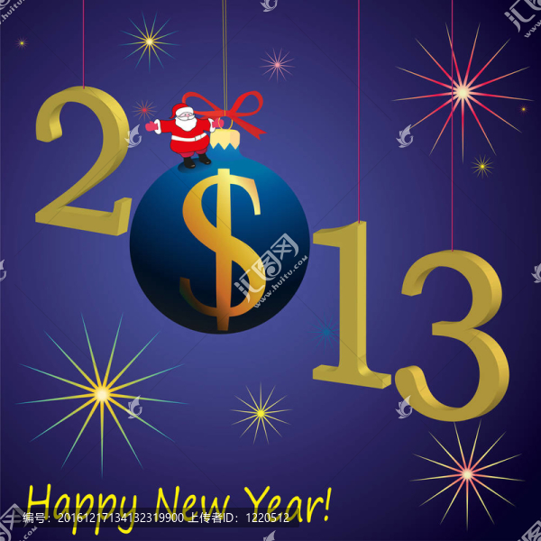 2013新年符號(hào)與Santa,Cl