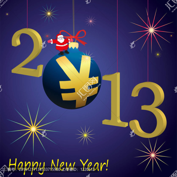 2013新年符號(hào)與Santa,Cl
