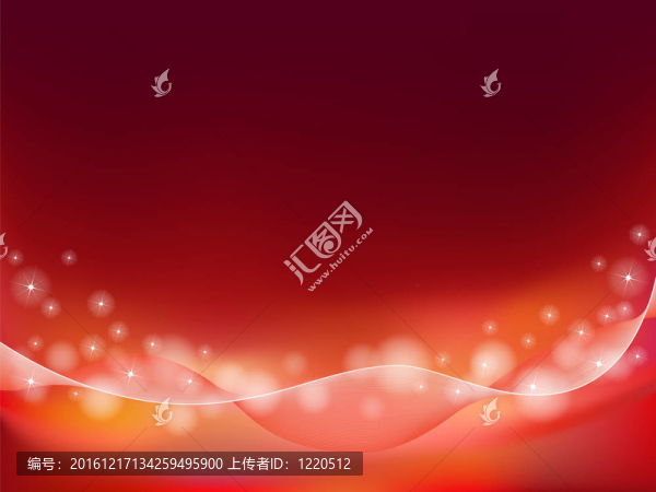 紅色橙色抽象背景與波