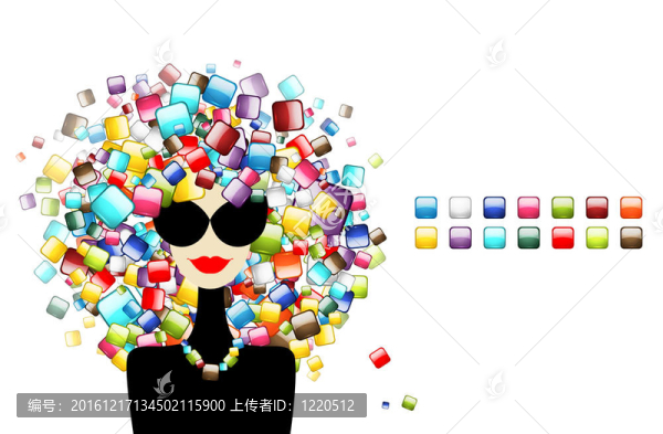 界面圖標(biāo)概念；時(shí)尚女裝為您設(shè)計(jì)