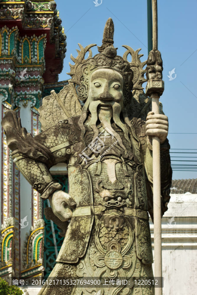Wat,Pho的雕像