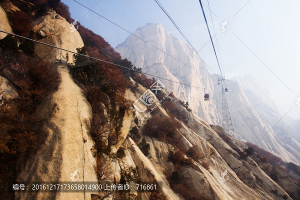 西峰索道,中間站至上站,風(fēng)光