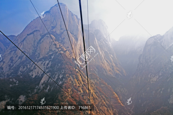 西峰索道,中間站至上站,風(fēng)光