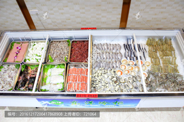 火鍋烤肉自助餐,冰柜