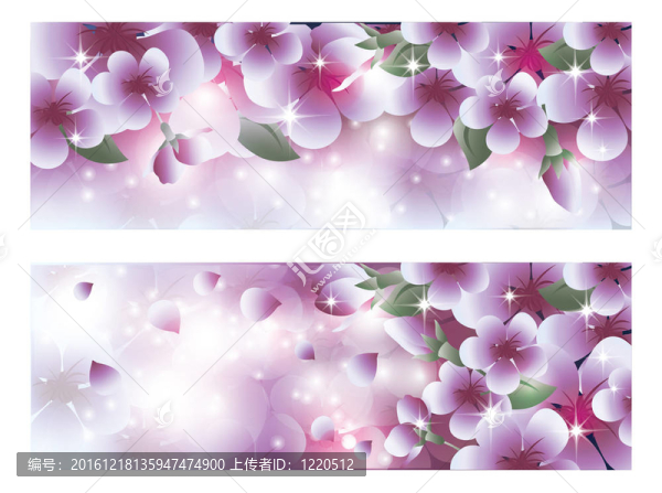 兩個(gè)櫻花橫幅