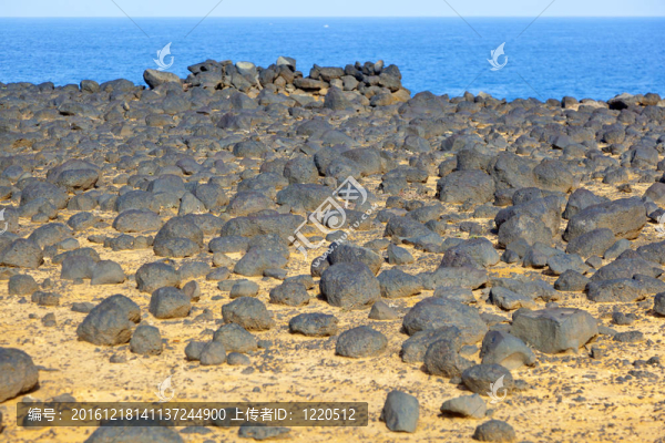 干旱地區(qū)的老熔巖石海岸線