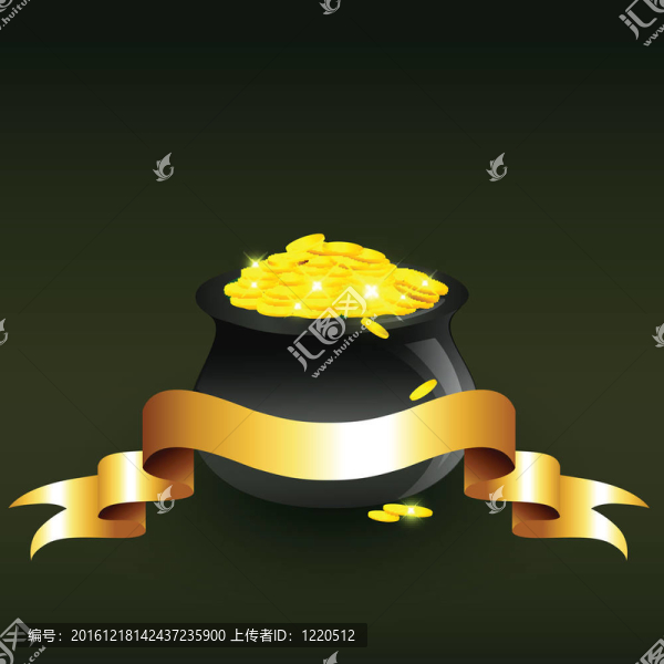 向量的大鍋裝滿金幣