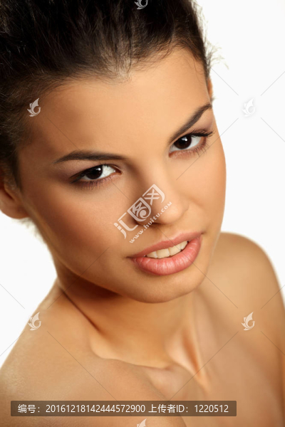 一個(gè)可愛的女人肖像