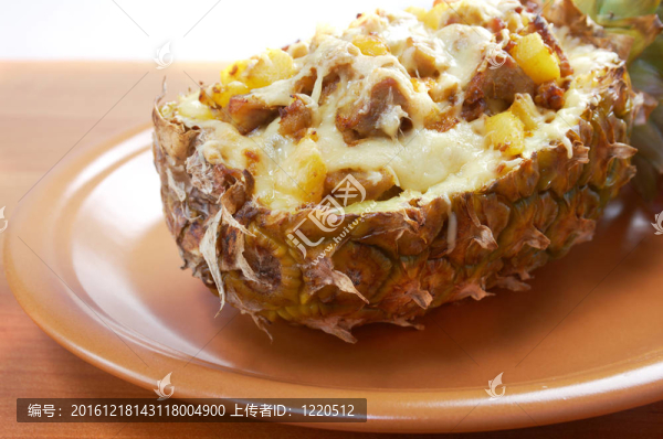 烤奶酪配菠蘿烤