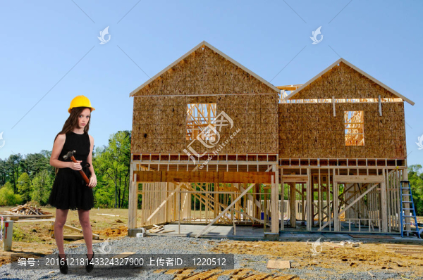 女建筑工