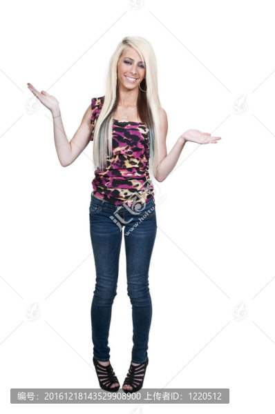 美麗的年輕女人