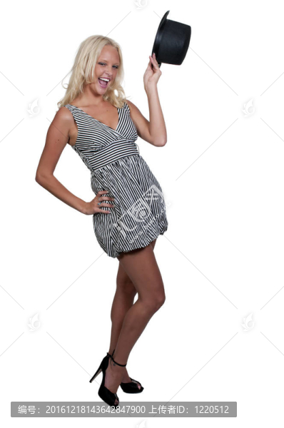 戴頂帽子的女人