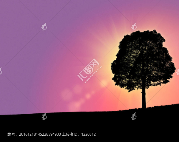 在山上夢(mèng)幻般的早晨；抽象背景