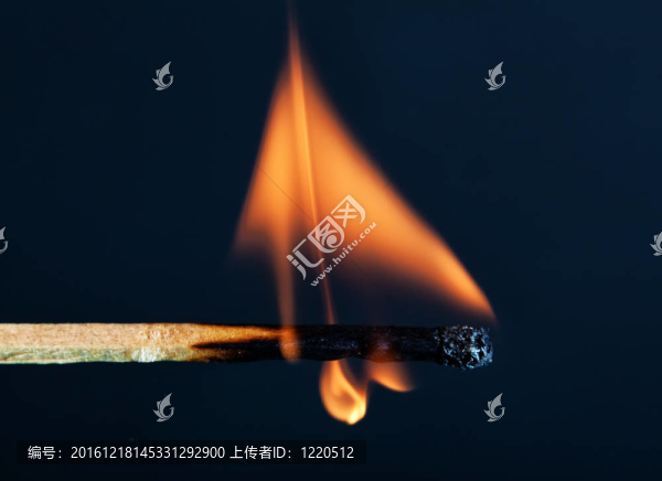 火柴燃燒直到它死去
