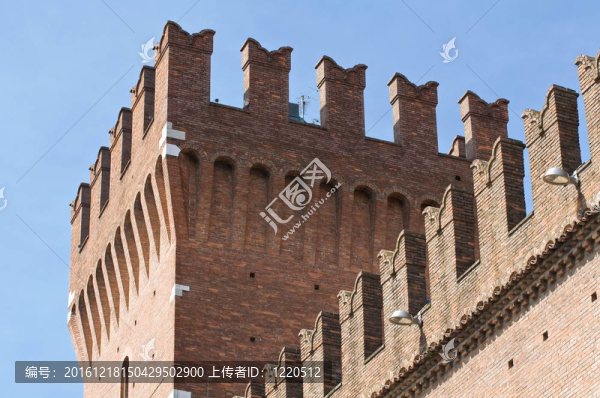 市政廳。Ferrara。Emilia,Romagna。意大利.