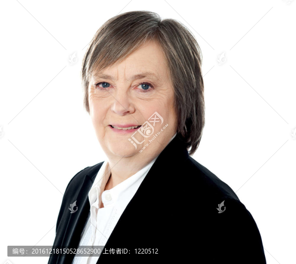 一位資深的女商人的肖像
