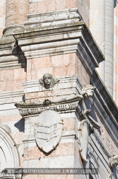 圣喬治大教堂的鐘樓。Ferrara。Emilia,Romagna。意大利.