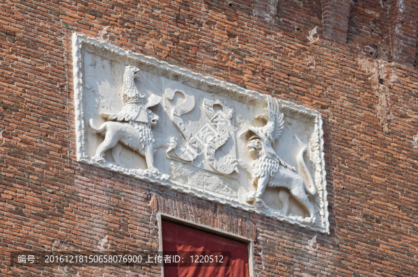 埃斯騰斯城堡。Ferrara。Emilia,Romagna。意大利.