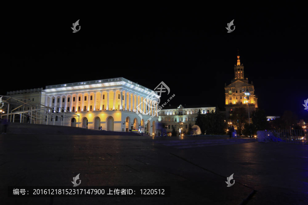 夜晚的城市基輔